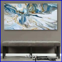 ABSTRACT PAINTING MODERN CANVAS WALL ART Large Framed Signed USA ELOISExxx 