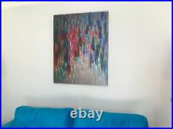 Abstract Painting Multi-Colour Large Original Picture Canvas Wall Art Hand Paint