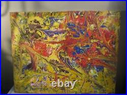 Abstract Painting On Canvas MUSK YAI 16X20 OOAK READY TO HANG ART