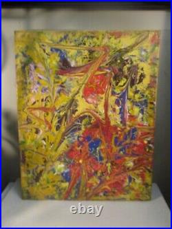 Abstract Painting On Canvas MUSK YAI 16X20 OOAK READY TO HANG ART