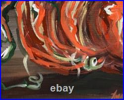 Abstract, Pumpkin, Original Acrylic Painting, Art