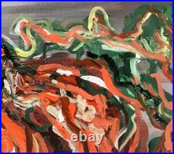 Abstract, Pumpkin, Original Acrylic Painting, Art