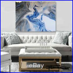 Abstract RESIN Painting Modern Canvas Wall Art, Large, Framed, Signed, ELOISExxx