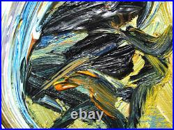 Abstract-art Deco-realism -oil on canvas nyc painting-Figurative Dreaming Man