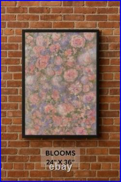 Abstract art on canvas original Eternal Bloom