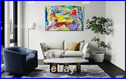 Abstract painting on canvas 46X30 Mixed Colors ORIGINAL hand Painting