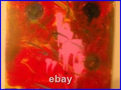 Abstract paintings on canvas amber light