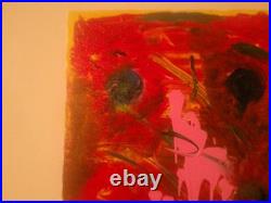 Abstract paintings on canvas amber light