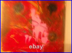 Abstract paintings on canvas amber light