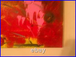 Abstract paintings on canvas amber light