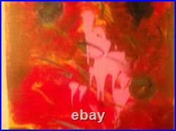 Abstract paintings on canvas amber light