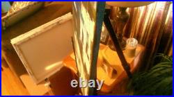 Abstract paintings on canvas original contemporary 20by16 yellow white blue