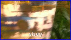 Abstract paintings on canvas original contemporary 20by16 yellow white blue