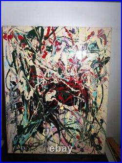 Abstract paintings on canvas original signed musk yai art 16x20