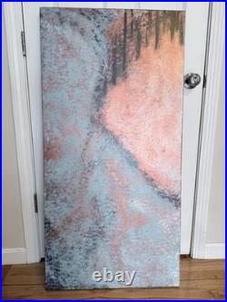 Acrylic Abstract Painting on Canvas- 48 x 24