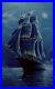 Acrylic-painting-impressive-original-art-on-canvas-with-Blue-Sailing-Ship-01-nf