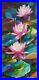 Acrylic-painting-impressive-original-art-on-canvas-with-pink-lotuses-and-leaves-01-wsqs