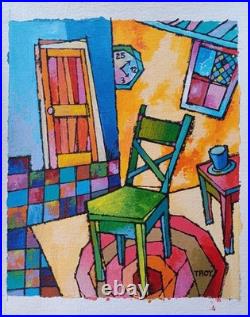 Acrylic painting on canvas by original artist. 7.5 x 9 in. UNFRAMED