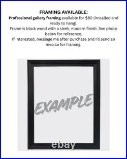 Aleph Original Art Dog 14x11 Abstract Expressionist Original Painting on Canvas