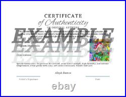 Aleph Original Art Spam 14x11 Abstract Expressionist Original Painting Canvas