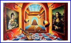 Alexander Astahov- Stairway to Heaven Original Oil on Canvas Surreal Interior