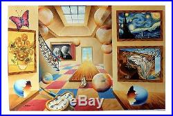 Alexander Astahov Surreal Original Oil on Canvas 24x36in. Titled Art Collector
