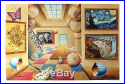 Alexander Astahov Surreal Original Oil on Canvas 24x36in. Titled Art Collector