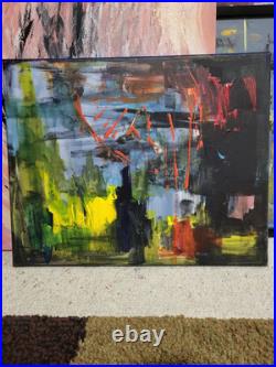 Amazing Original Abstract Acrylic Painting On Canvas Modern Contempotary Work