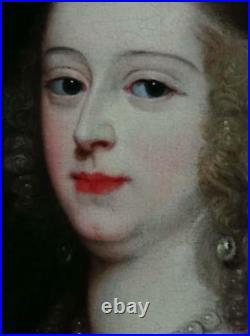 Amazing Portrait of a Lady 17th Century Original Oil Painting