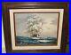Ambrose-Oil-On-Canvas-Sailing-Ship-At-Sea-Painting-01-hs