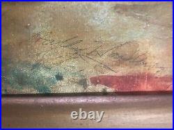 Andy Warhol Superstar Holly Woodlawn Rare Gold Painting