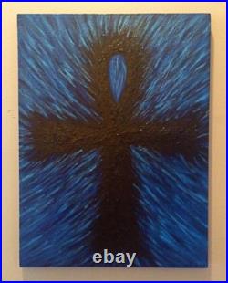 Ankh Original Artwork on Canvas Acrylic Painting