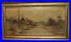 Antique-1800-s-original-oil-painting-winter-landscape-river-on-canvas-framed-01-ngmh