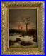 Antique-19-century-original-oil-painting-on-canvas-Winter-landscape-framed-01-wt