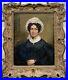 Antique-19th-C-American-European-Portrait-of-a-Lady-Woman-Black-Dress-SIGNED-01-axle