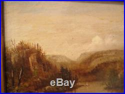 Antique 19th Century Original American Master Victorian Painting Oil On Canvas