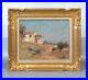 Antique-French-Oil-Painting-Seascape-Provence-South-of-France-Signed-Chaumiere-01-ml