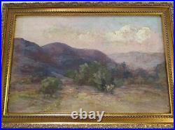 Antique Oil Painting Antique Old American Impressionist Landscape 1890's Mystery