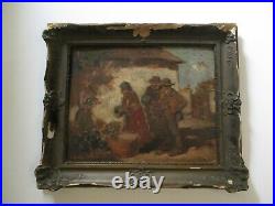 Antique Oil Painting Impressionist Still Life Mystery Artist Signed Portrait
