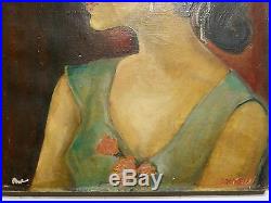 Antique Original Oil on Canvas By David c. Driskell (b. 1931) Signed & Titled