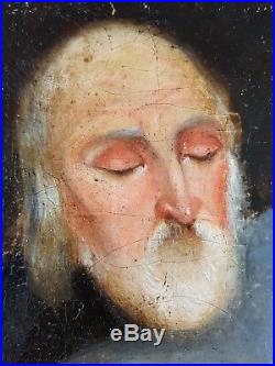 Antique Painting Christ Carried to the Tomb Oil On Canvas Original Old Vintage