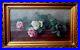 Antique-Pink-WHITE-ROSES-Oil-Painting-Gold-FRAME-Lstd-Charlotte-LILLA-YALE-c1900-01-qk