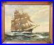 Antique-T-BAILEY-Original-Oil-Painting-on-canvas-Ship-on-the-Ocean-Framed-01-cw