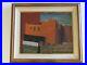 Antique-Wpa-Style-Painting-Fire-House-American-Modernism-Regional-1940-s-Vintage-01-fjw