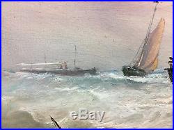 Antique oil painting (1890-1900s) Original On Canvas! Signed By Artist Varnet