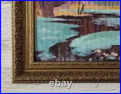 Antique oil painting original, vintage frame