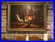 Antique-signed-original-oil-painting-on-canvas-Country-Gentlemen-at-Leisure-01-znb