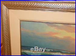 Anton Gutknecht Sunset Seascape Huge Original Oil On Canvas Painting Listed Art