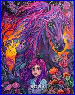 Art 189 original painting 50x40? M Oil on canvas KS figure modern