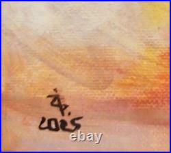 Art 191 original painting 30x40? M oil on canvas ZP figure modern